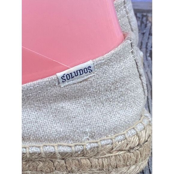 Soludos French Bulldog Espadrilles Women’s Size 7 Linen Slip-On Flats Dog Print - Picture 6 of 7